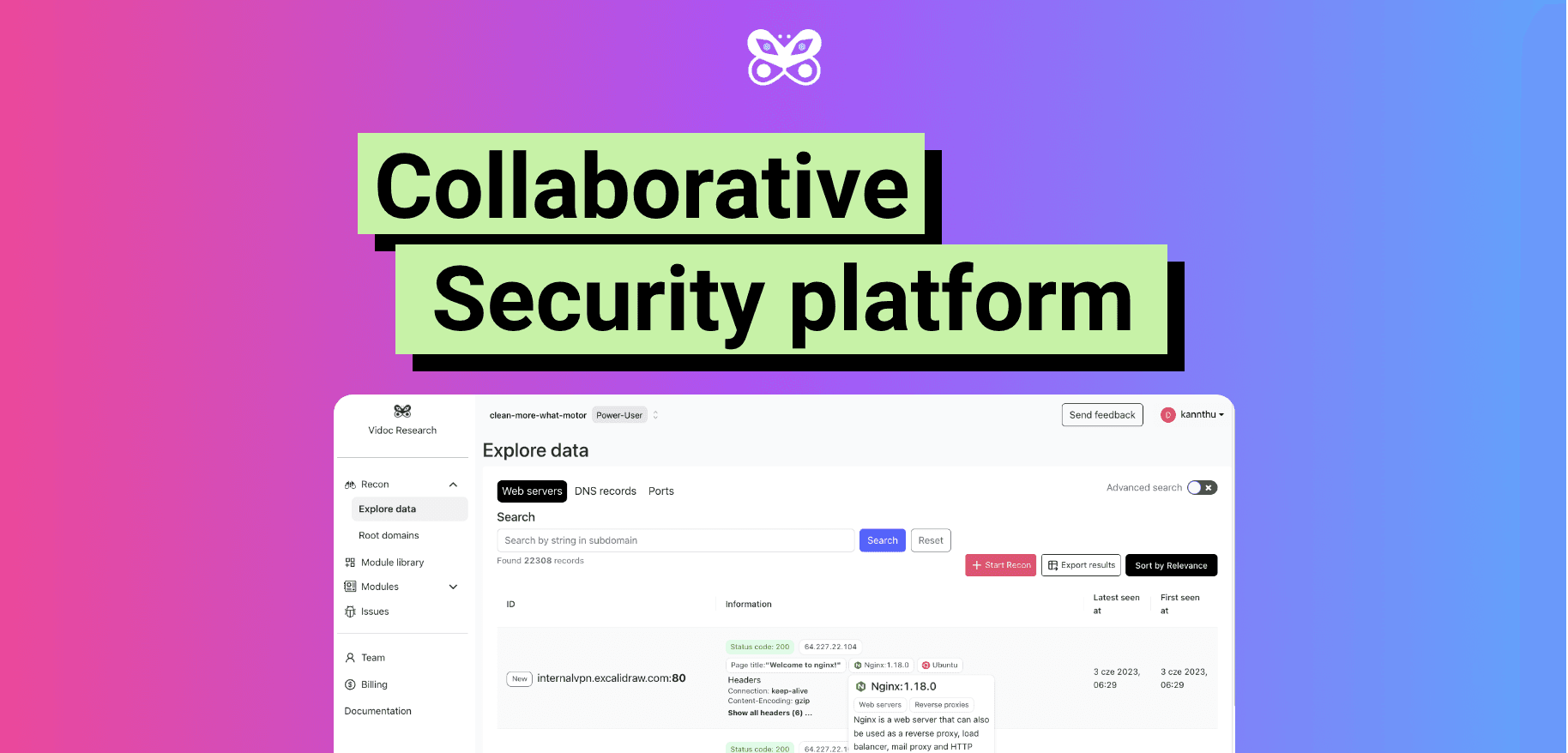 Vidoc - a hacking platform