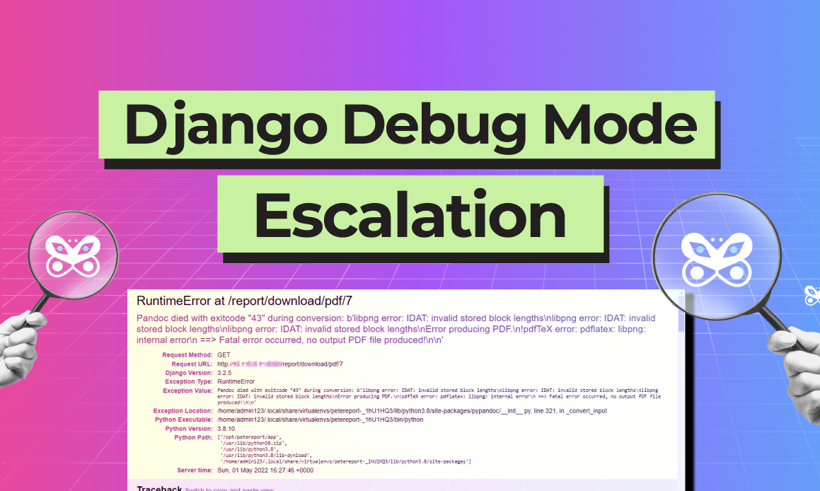 Escalating debug mode in Django to RCE, SSRF, SQLi